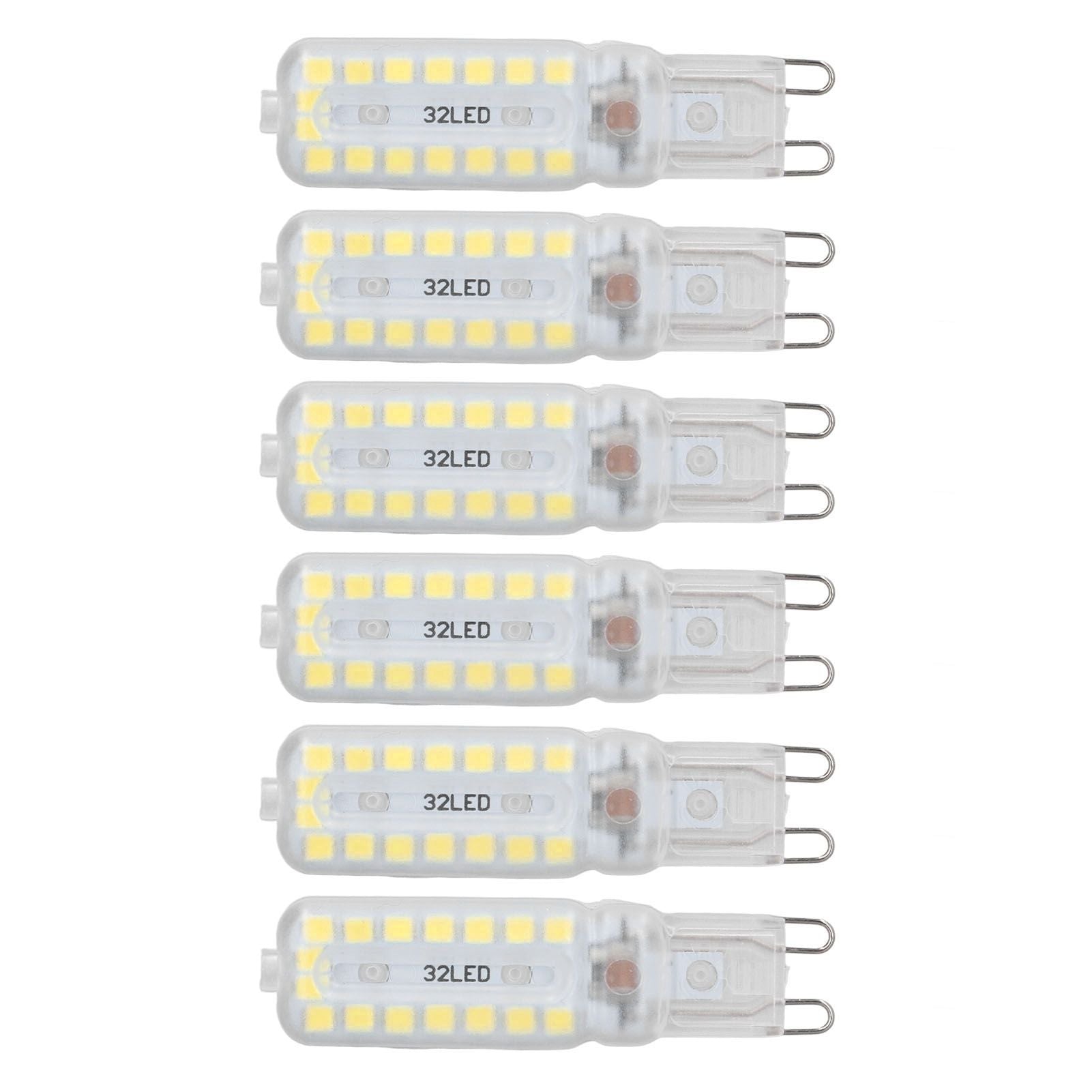 6pcs G9 LED Bulbs 7W Dimmable 360 degrees Illumination Replacement Light Bulb for Wall Desk Cabinet Lamp V1294-YM0523-3119220065413