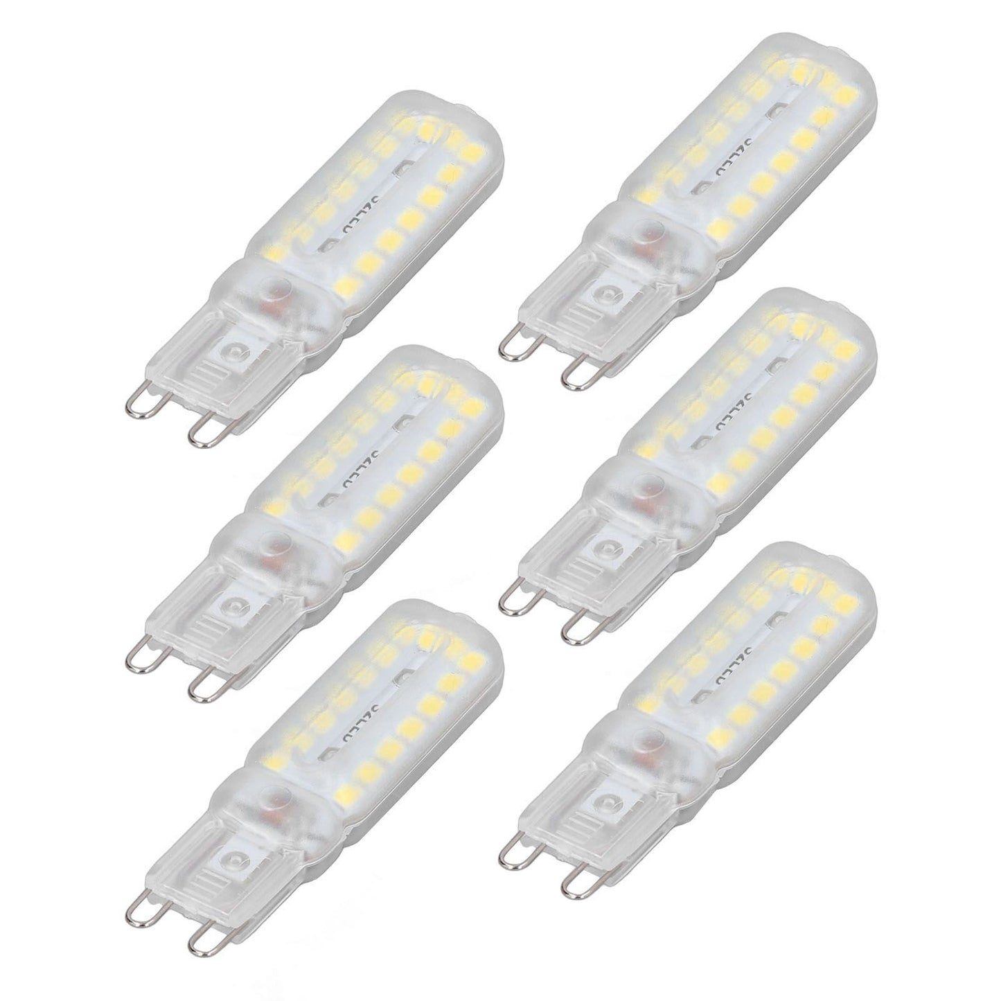 6pcs G9 LED Bulbs 7W Dimmable 360 degrees Illumination Replacement Light Bulb for Wall Desk Cabinet Lamp V1294-YM0523-3119220065413