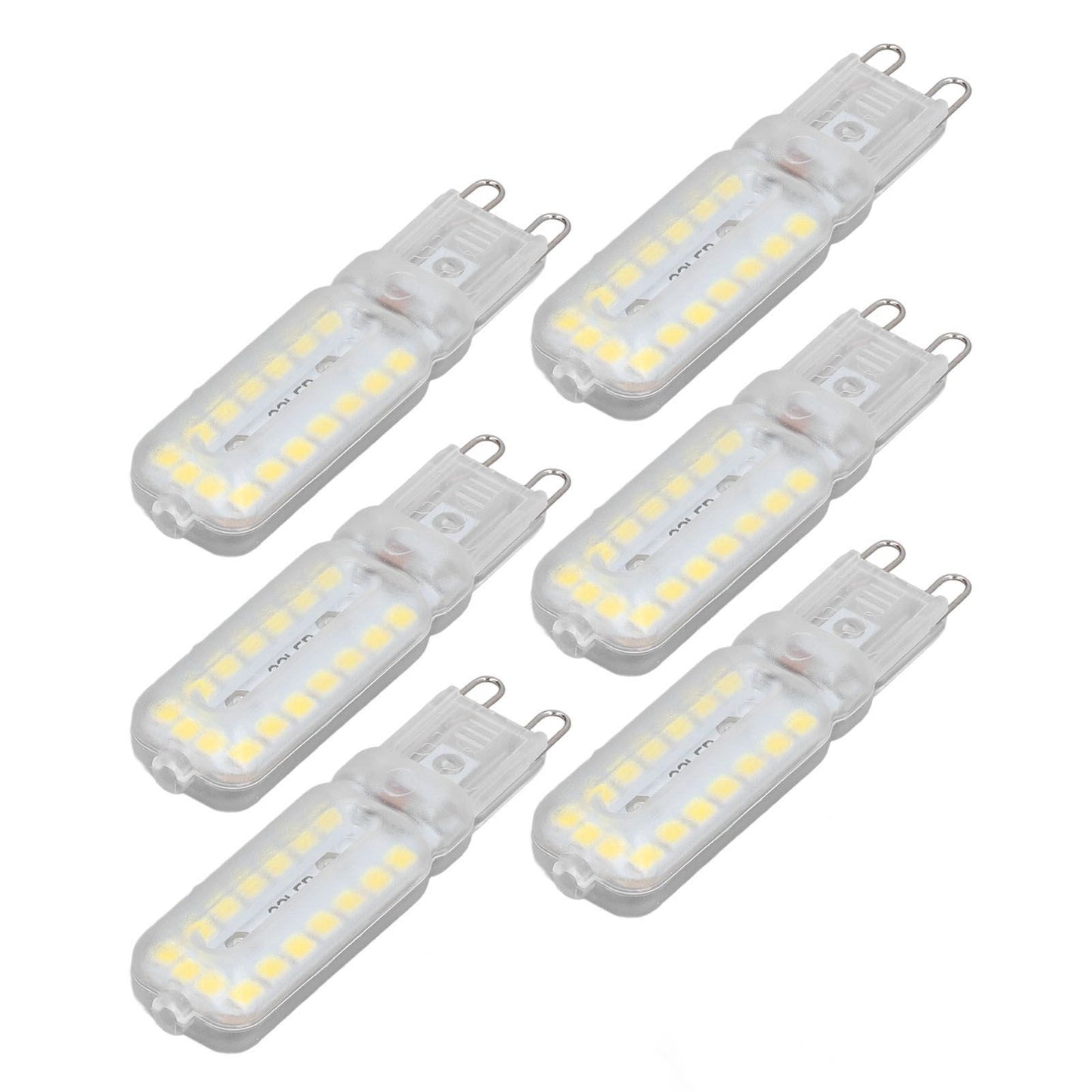 6pcs G9 LED Bulbs 7W Dimmable 360 degrees Illumination Replacement Light Bulb for Wall Desk Cabinet Lamp V1294-YM0523-3119220065413