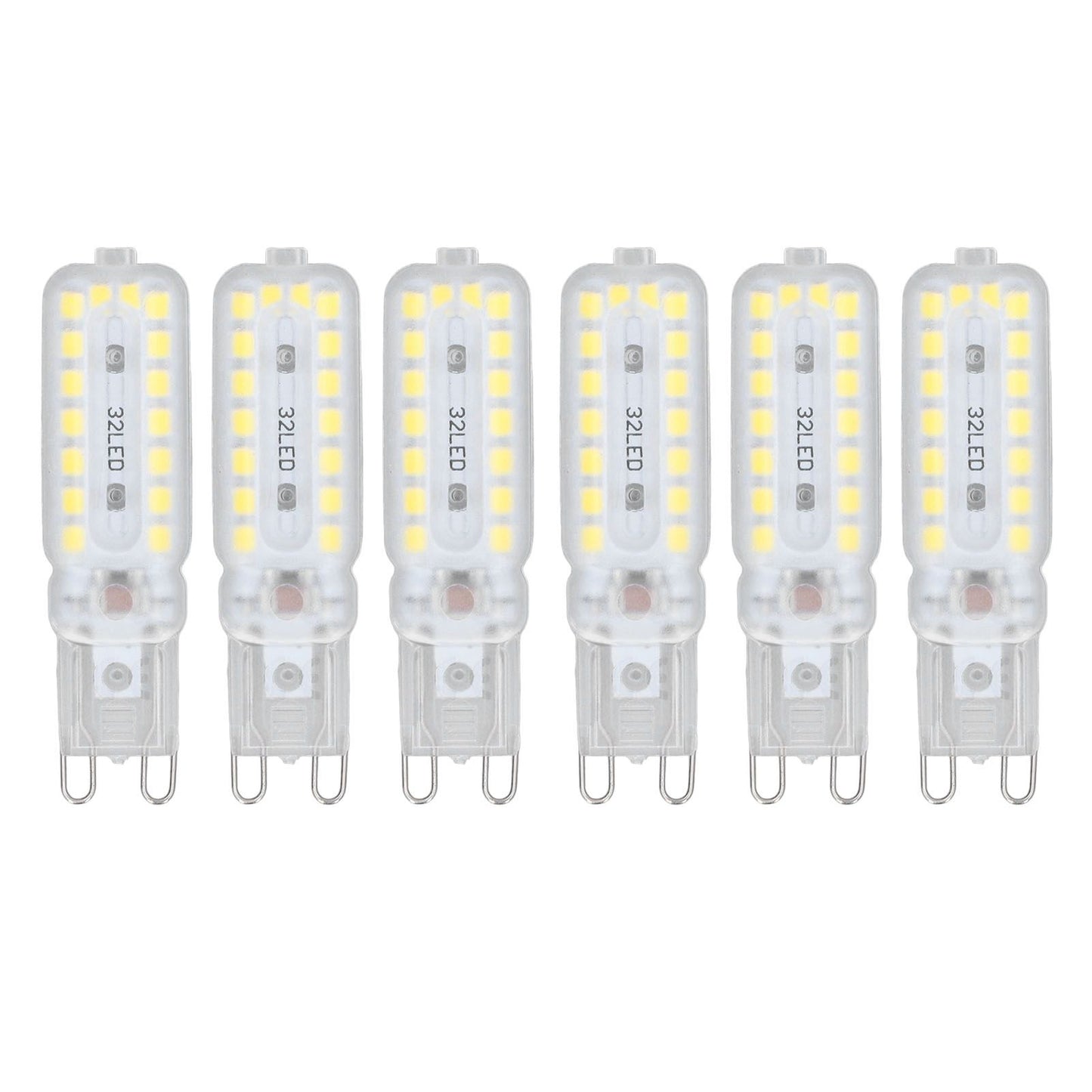 6pcs G9 LED Bulbs 7W Dimmable 360 degrees Illumination Replacement Light Bulb for Wall Desk Cabinet Lamp V1294-YM0523-3119220065414