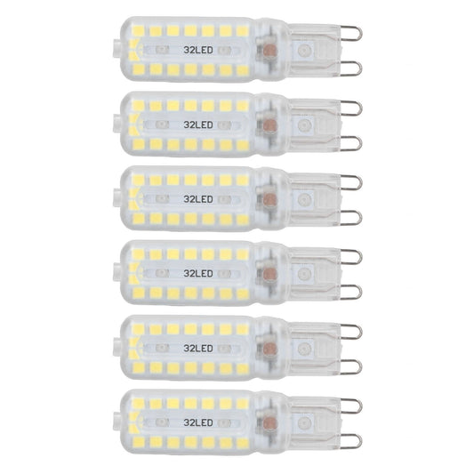 6pcs G9 LED Bulbs 7W Dimmable 360 degrees Illumination Replacement Light Bulb for Wall Desk Cabinet Lamp V1294-YM0523-3119220065414