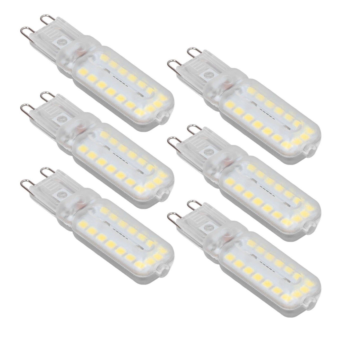 6pcs G9 LED Bulbs 7W Dimmable 360 degrees Illumination Replacement Light Bulb for Wall Desk Cabinet Lamp V1294-YM0523-3119220065414