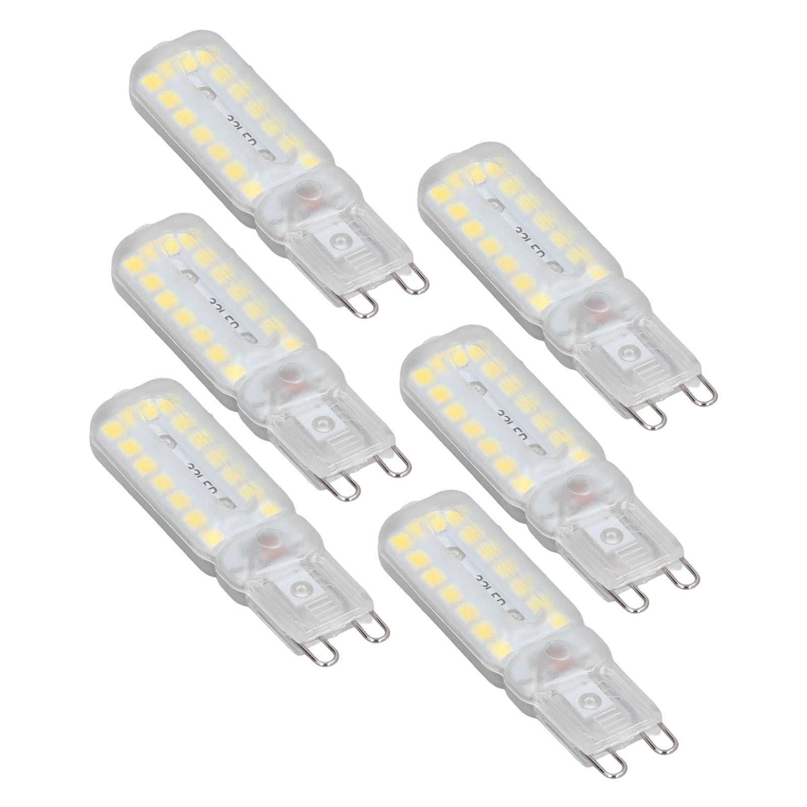 6pcs G9 LED Bulbs 7W Dimmable 360 degrees Illumination Replacement Light Bulb for Wall Desk Cabinet Lamp V1294-YM0523-3119220065414