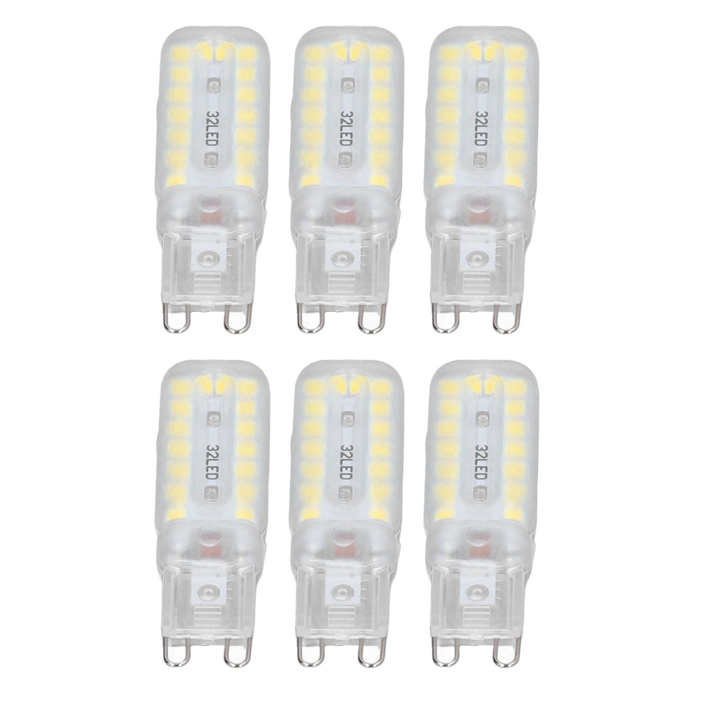 6pcs G9 LED Bulbs 7W Dimmable 360 degrees Illumination Replacement Light Bulb for Wall Desk Cabinet Lamp V1294-YM0523-3119220065414