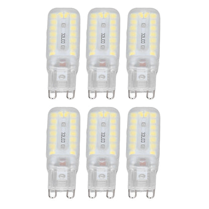 6pcs G9 LED Bulbs 7W Dimmable 360 degrees Illumination Replacement Light Bulb for Wall Desk Cabinet Lamp V1294-YM0523-3119220065414