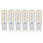 6pcs G9 LED Bulbs 7W Dimmable 360 degrees Illumination Replacement Light Bulb for Wall Desk Cabinet Lamp Warm V1294-YM0523-3119220065415