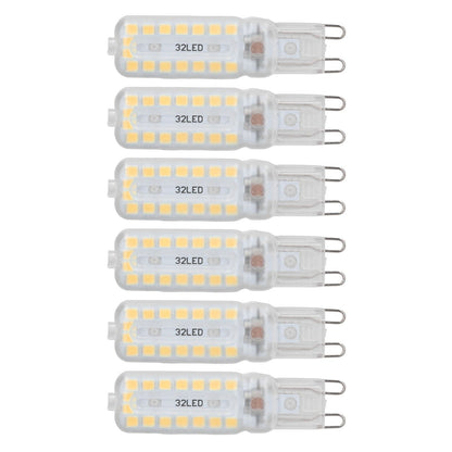 6pcs G9 LED Bulbs 7W Dimmable 360 degrees Illumination Replacement Light Bulb for Wall Desk Cabinet Lamp Warm V1294-YM0523-3119220065415