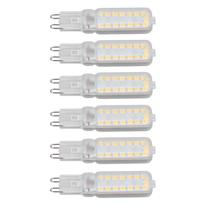 6pcs G9 LED Bulbs 7W Dimmable 360 degrees Illumination Replacement Light Bulb for Wall Desk Cabinet Lamp Warm V1294-YM0523-3119220065415