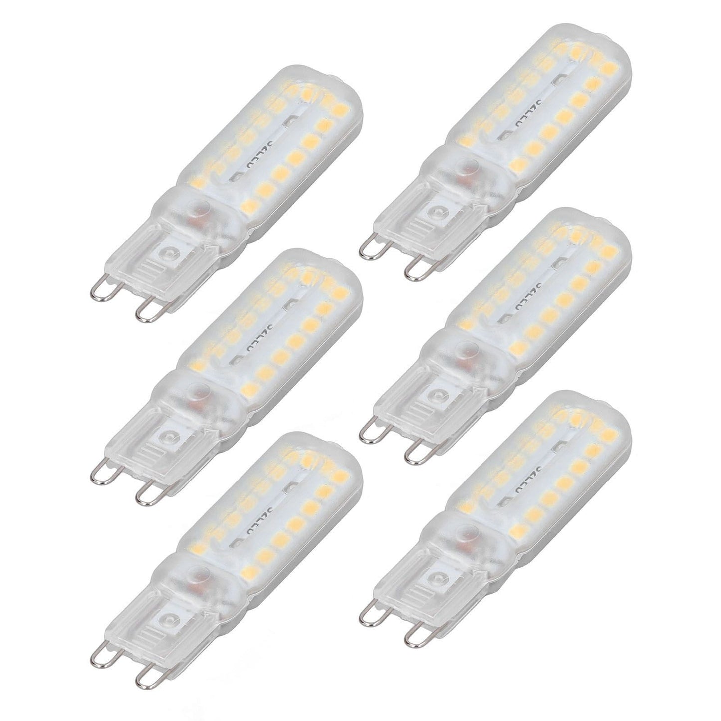 6pcs G9 LED Bulbs 7W Dimmable 360 degrees Illumination Replacement Light Bulb for Wall Desk Cabinet Lamp Warm V1294-YM0523-3119220065415