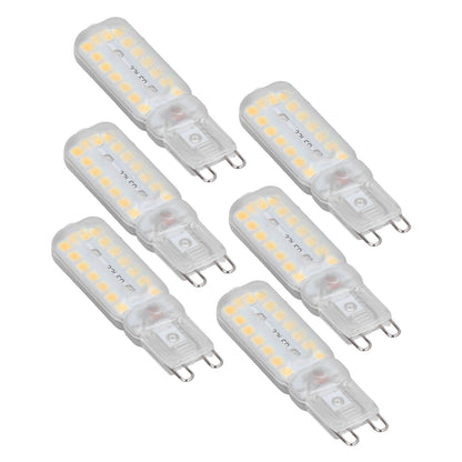 6pcs G9 LED Bulbs 7W Dimmable 360 degrees Illumination Replacement Light Bulb for Wall Desk Cabinet Lamp Warm V1294-YM0523-3119220065415