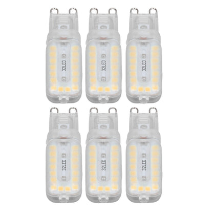 6pcs G9 LED Bulbs 7W Dimmable 360 degrees Illumination Replacement Light Bulb for Wall Desk Cabinet Lamp Warm V1294-YM0523-3119220065415