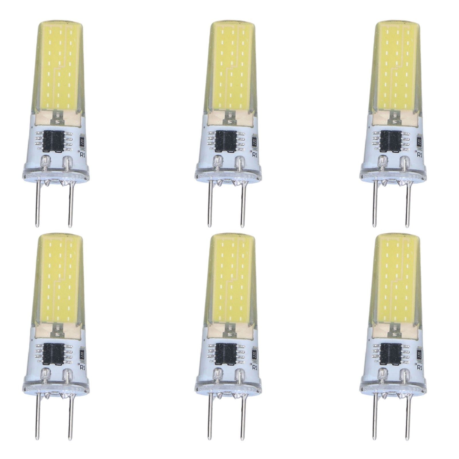 6Pcs G8 LED Bulb 5W Dimmable 2508 COB Energy Saving Easy Installation 360 Degrees 50000 Hours Stable 5W Bulbs V1294-YM0523-3119220065612