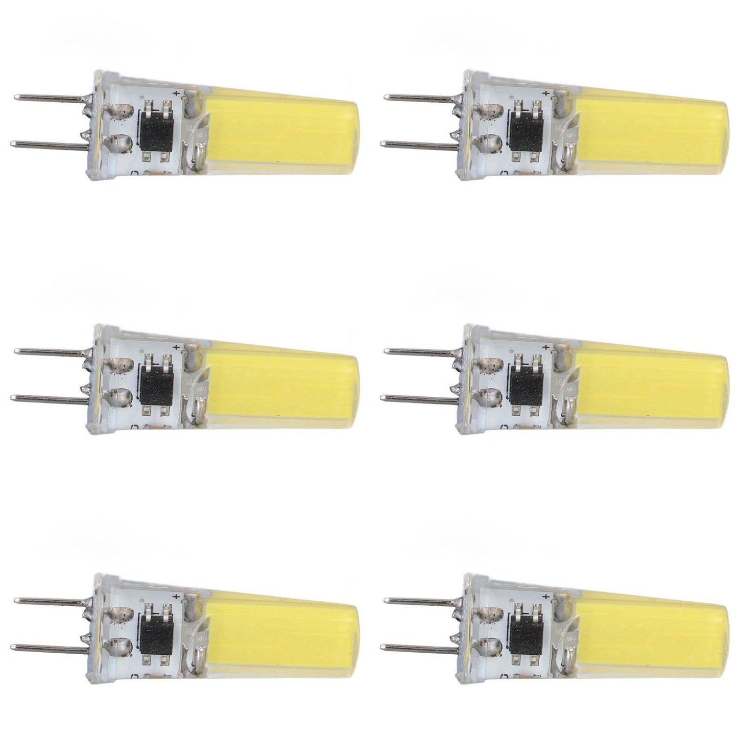 6Pcs G8 LED Bulb 5W Dimmable 2508 COB Energy Saving Easy Installation 360 Degrees 50000 Hours Stable 5W Bulbs V1294-YM0523-3119220065612