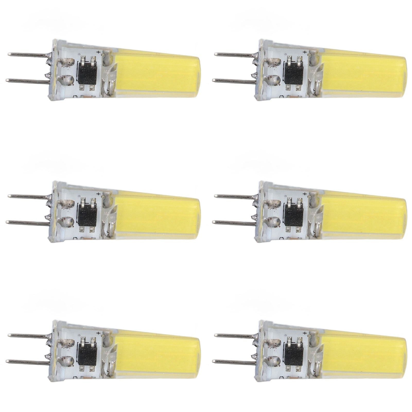 6Pcs G8 LED Bulb 5W Dimmable 2508 COB Energy Saving Easy Installation 360 Degrees 50000 Hours Stable 5W Bulbs V1294-YM0523-3119220065612
