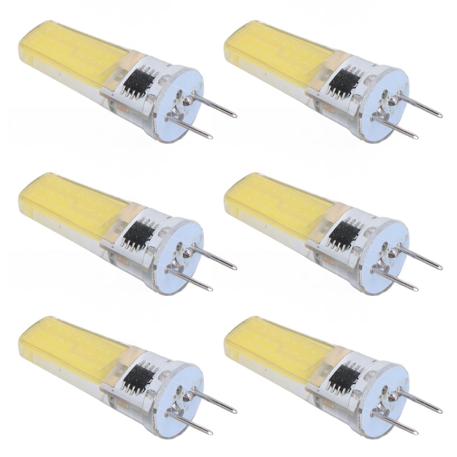 6Pcs G8 LED Bulb 5W Dimmable 2508 COB Energy Saving Easy Installation 360 Degrees 50000 Hours Stable 5W Bulbs V1294-YM0523-3119220065612