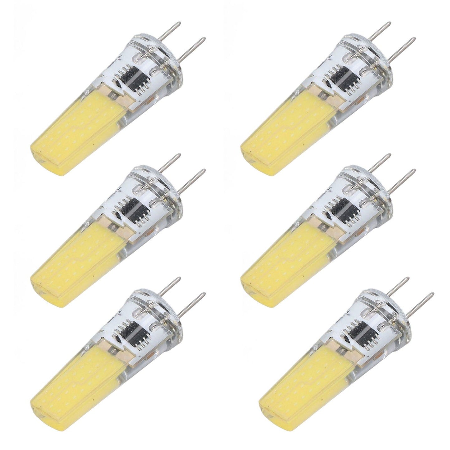 6Pcs G8 LED Bulb 5W Dimmable 2508 COB Energy Saving Easy Installation 360 Degrees 50000 Hours Stable 5W Bulbs V1294-YM0523-3119220065612