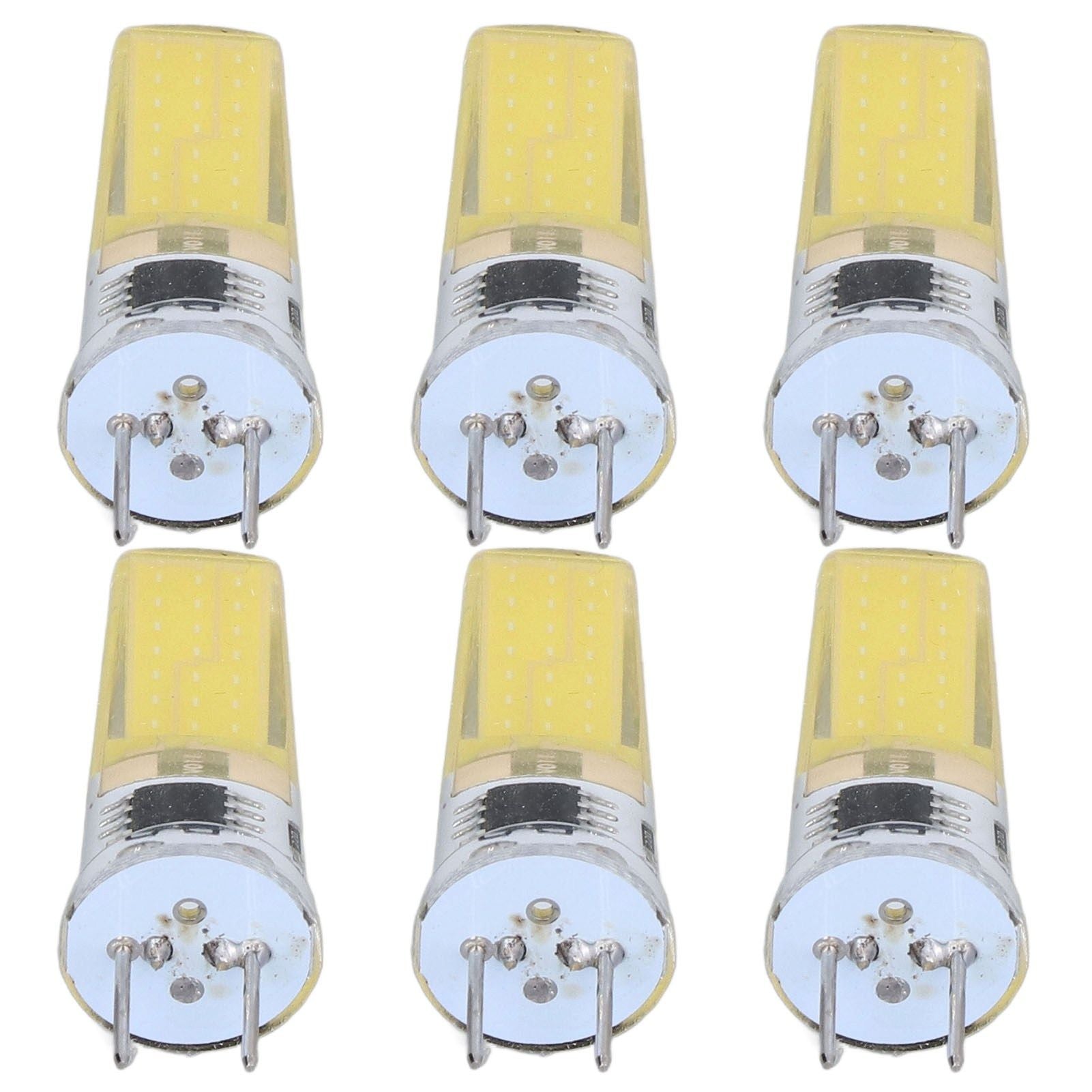 6Pcs G8 LED Bulb 5W Dimmable 2508 COB Energy Saving Easy Installation 360 Degrees 50000 Hours Stable 5W Bulbs V1294-YM0523-3119220065612