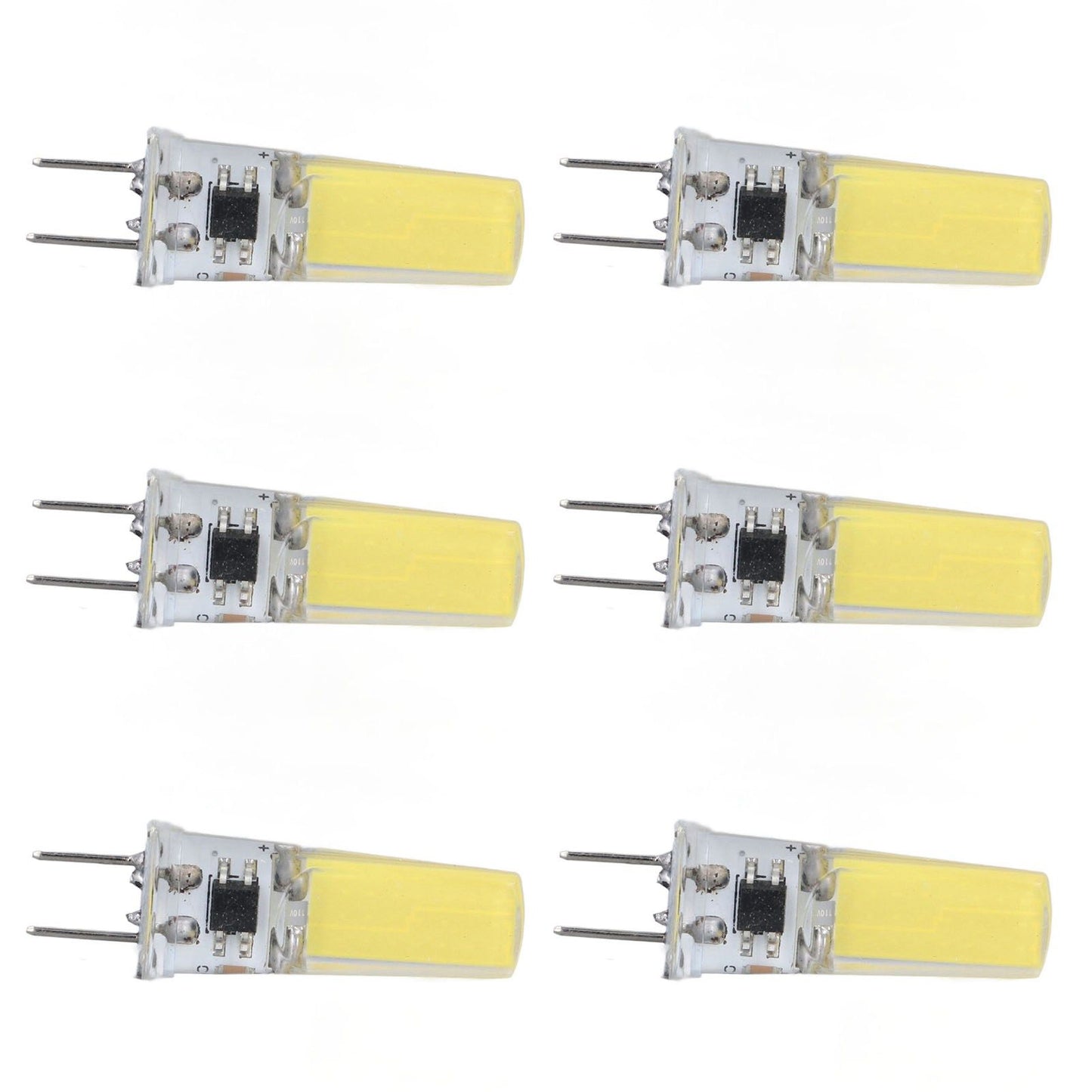 6Pcs G8 LED Bulb 5W Dimmable 2508 COB Energy Saving Easy Installation 360 Degrees 50000 Hours Stable 5W Bulbs V1294-YM0523-3119220065612