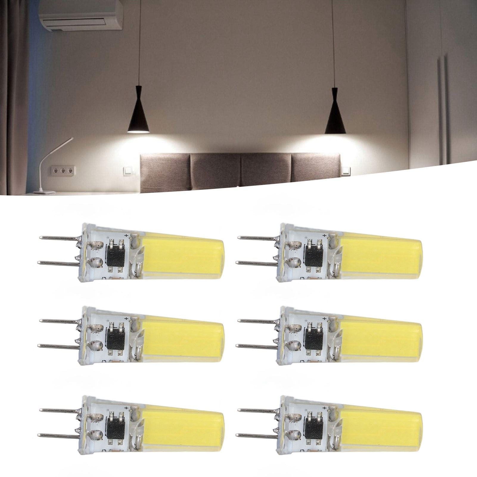 6Pcs G8 LED Bulb 5W Dimmable 2508 COB Energy Saving Easy Installation 360 Degrees 50000 Hours Stable 5W Bulbs V1294-YM0523-3119220065612