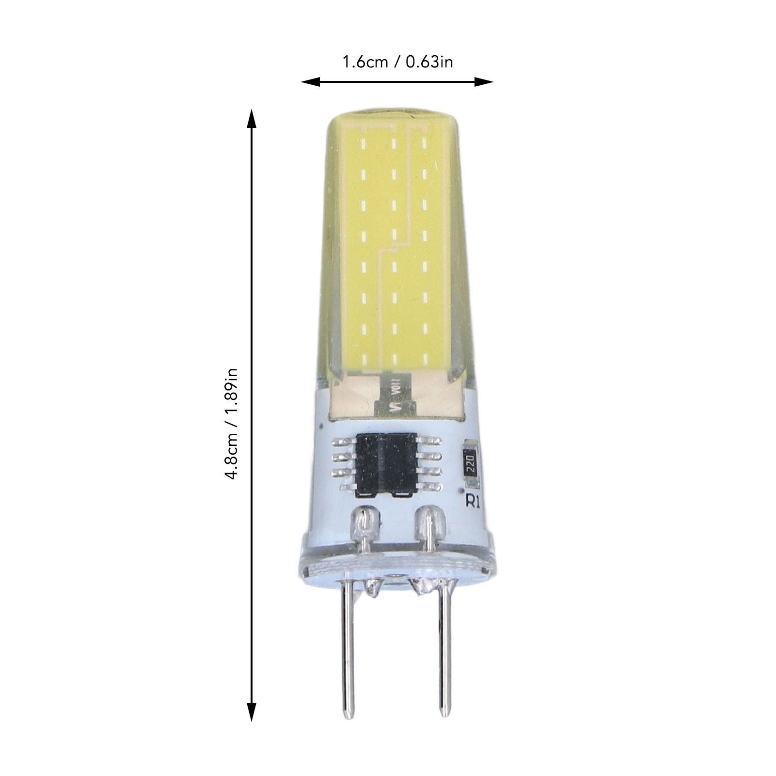 6Pcs G8 LED Bulb 5W Dimmable 2508 COB Energy Saving Easy Installation 360 Degrees 50000 Hours Stable 5W Bulbs V1294-YM0523-3119220065612