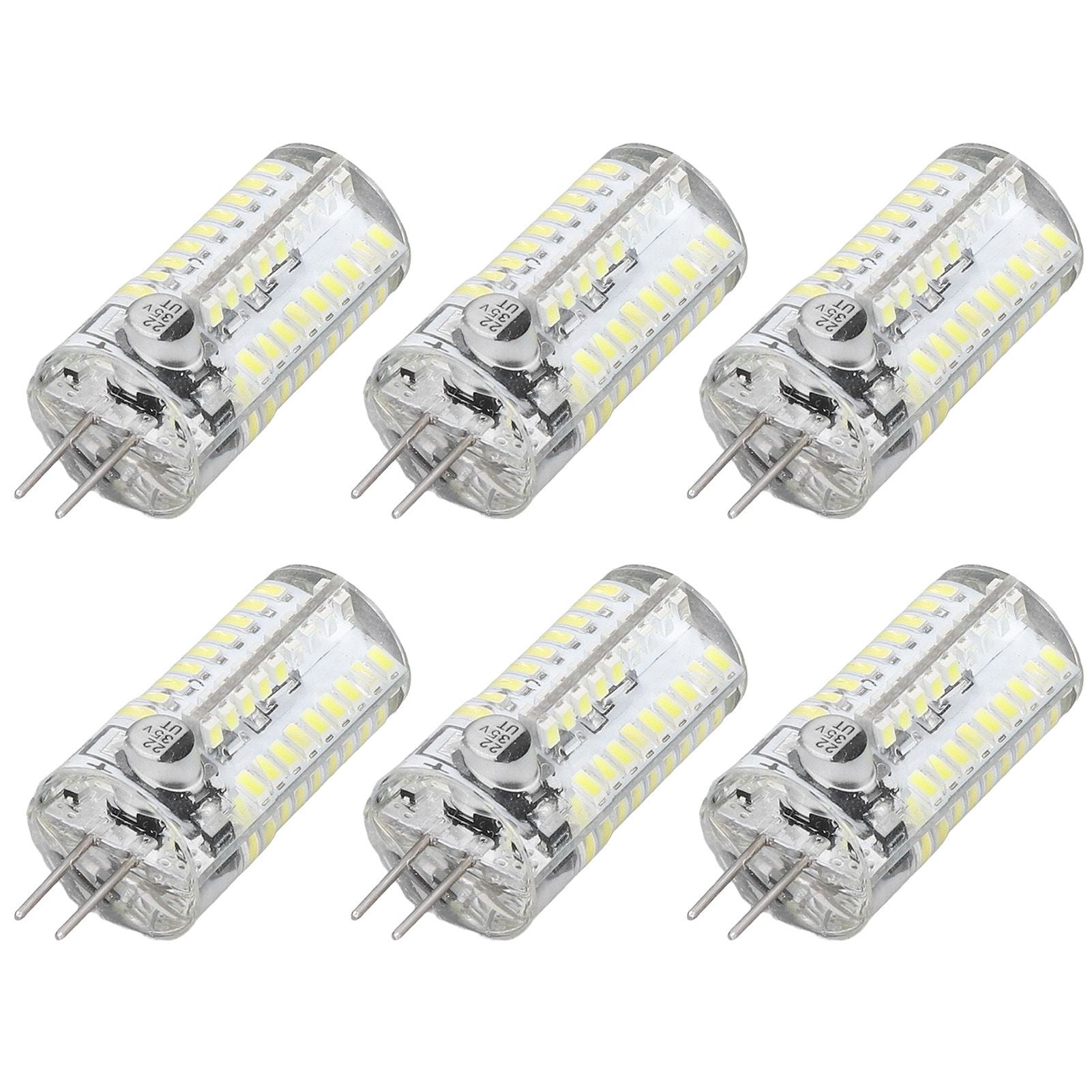 6 Pcs G4 LED Bulbs Bi Pin Base Light Bulbs 5W LED Corn Bulbs for Landscape Lighting Home Lighting Pure White V1294-YM0523-3119220065712