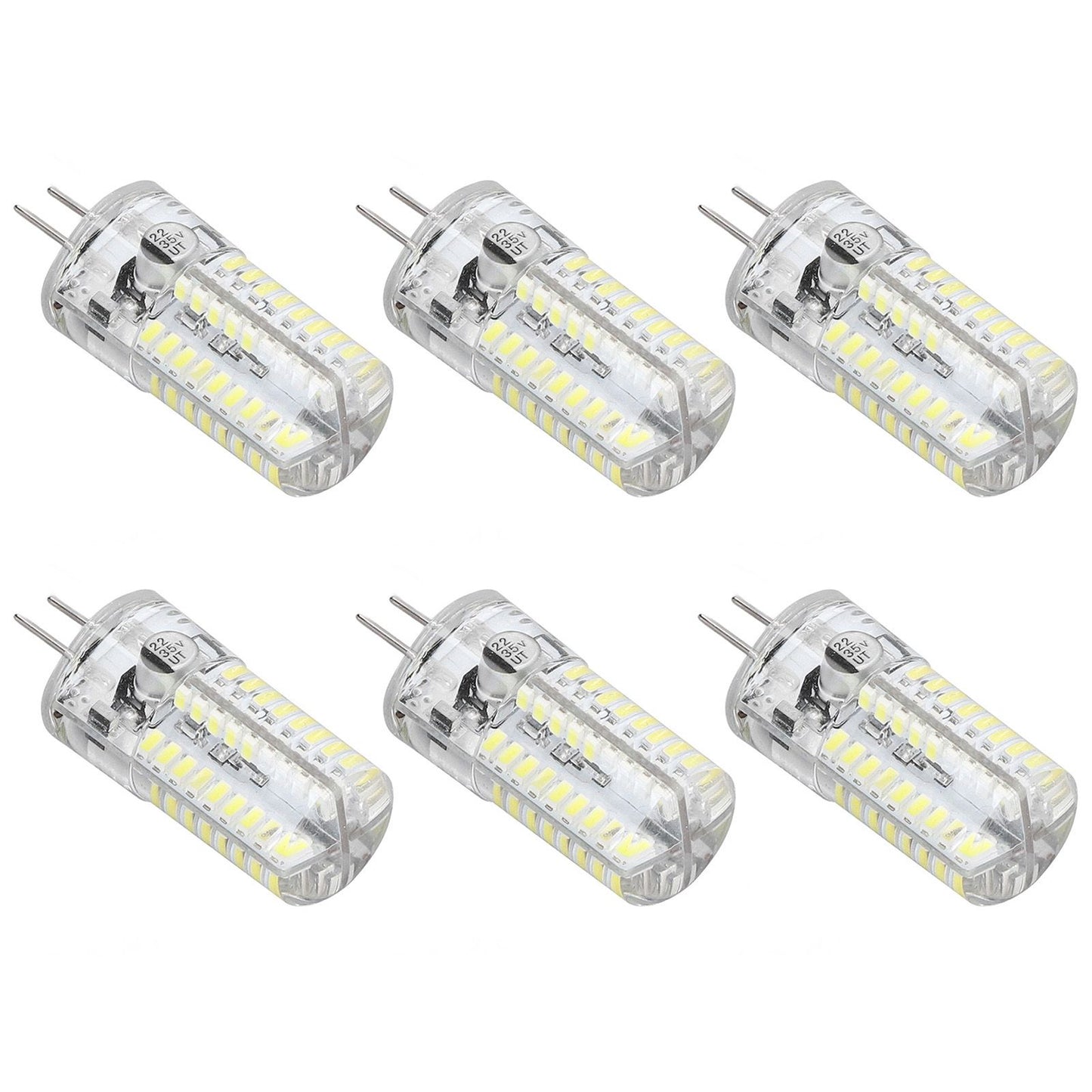 6 Pcs G4 LED Bulbs Bi Pin Base Light Bulbs 5W LED Corn Bulbs for Landscape Lighting Home Lighting Pure White V1294-YM0523-3119220065712