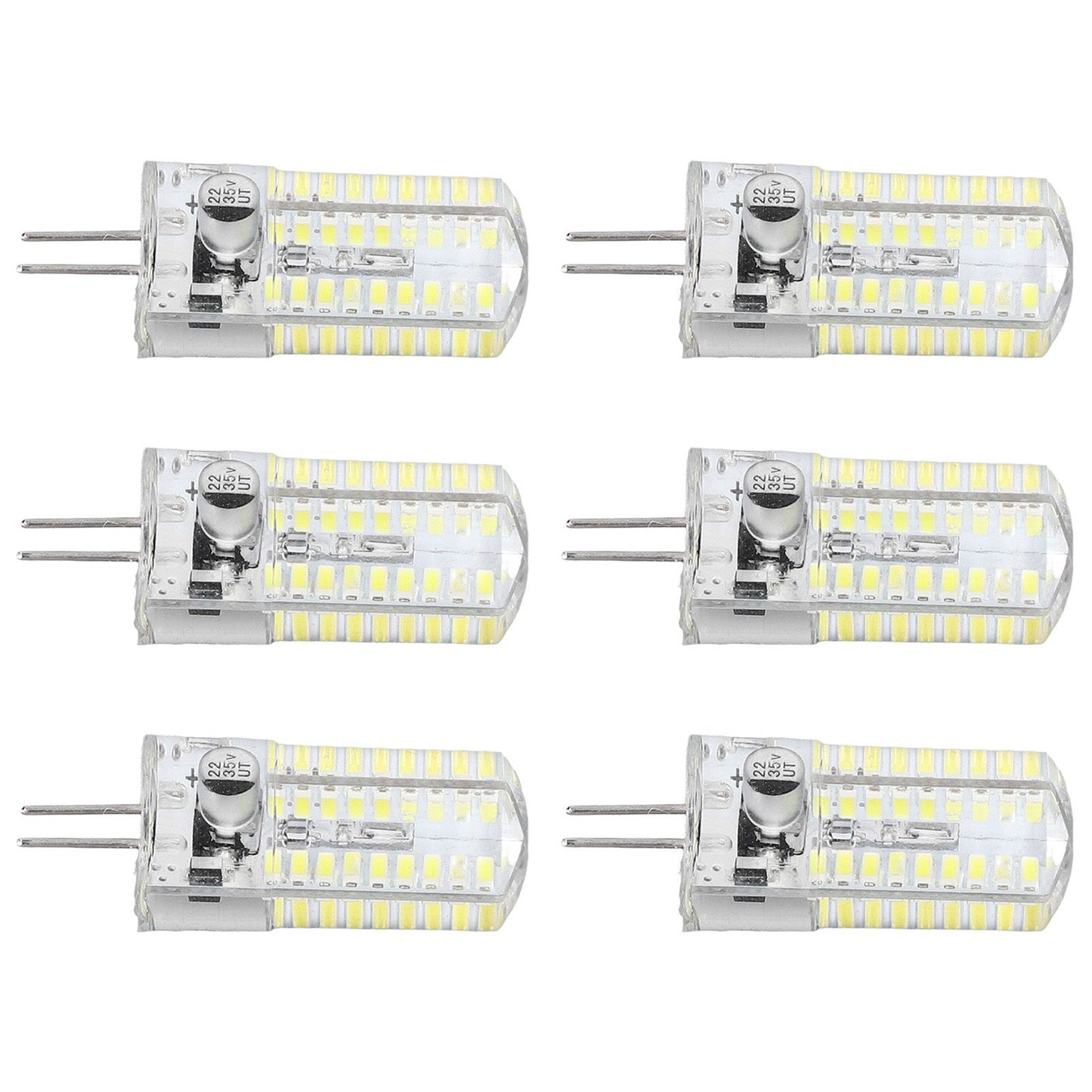 6 Pcs G4 LED Bulbs Bi Pin Base Light Bulbs 5W LED Corn Bulbs for Landscape Lighting Home Lighting Pure White V1294-YM0523-3119220065712