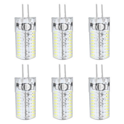 6 Pcs G4 LED Bulbs Bi Pin Base Light Bulbs 5W LED Corn Bulbs for Landscape Lighting Home Lighting Pure White V1294-YM0523-3119220065712