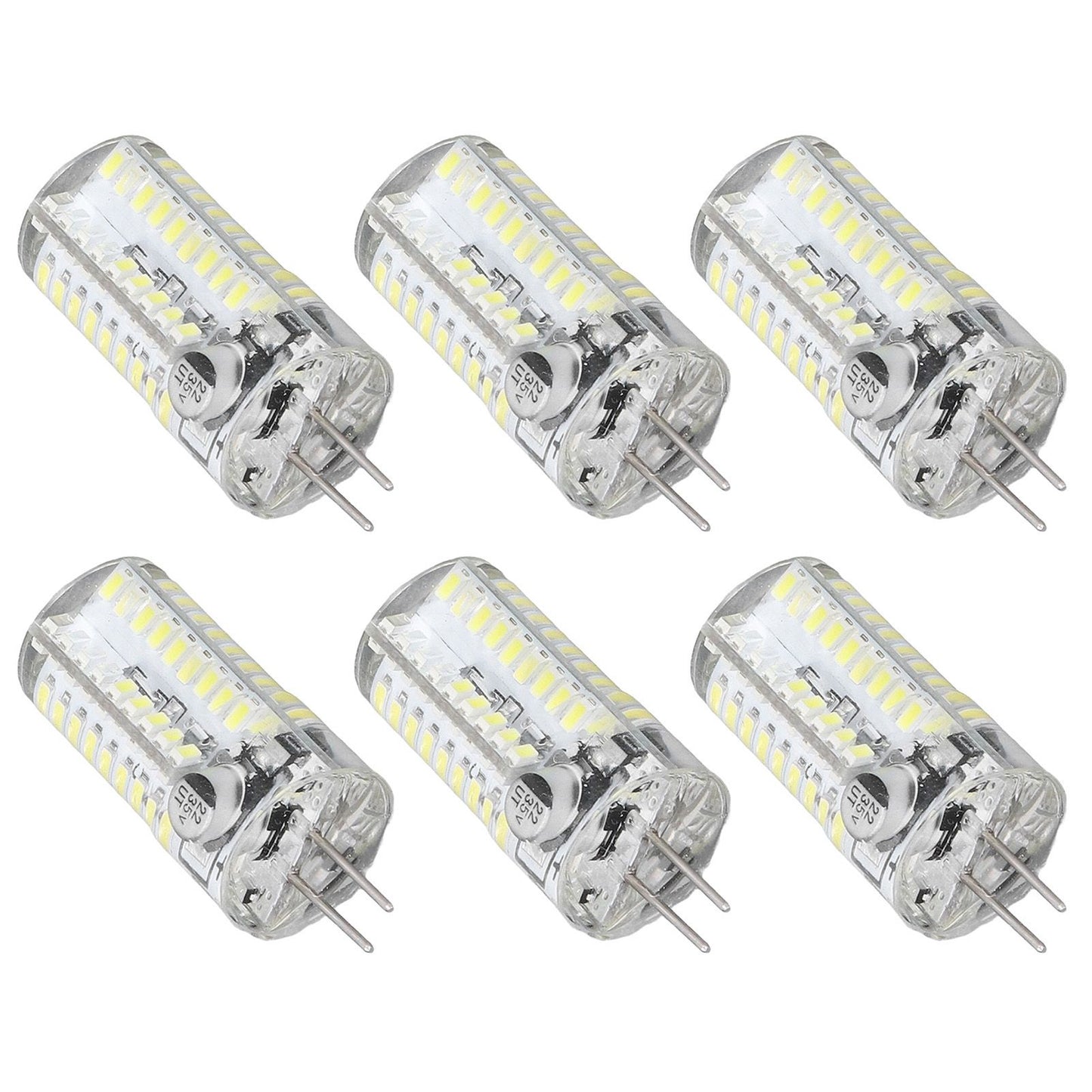 6 Pcs G4 LED Bulbs Bi Pin Base Light Bulbs 5W LED Corn Bulbs for Landscape Lighting Home Lighting Pure White V1294-YM0523-3119220065712