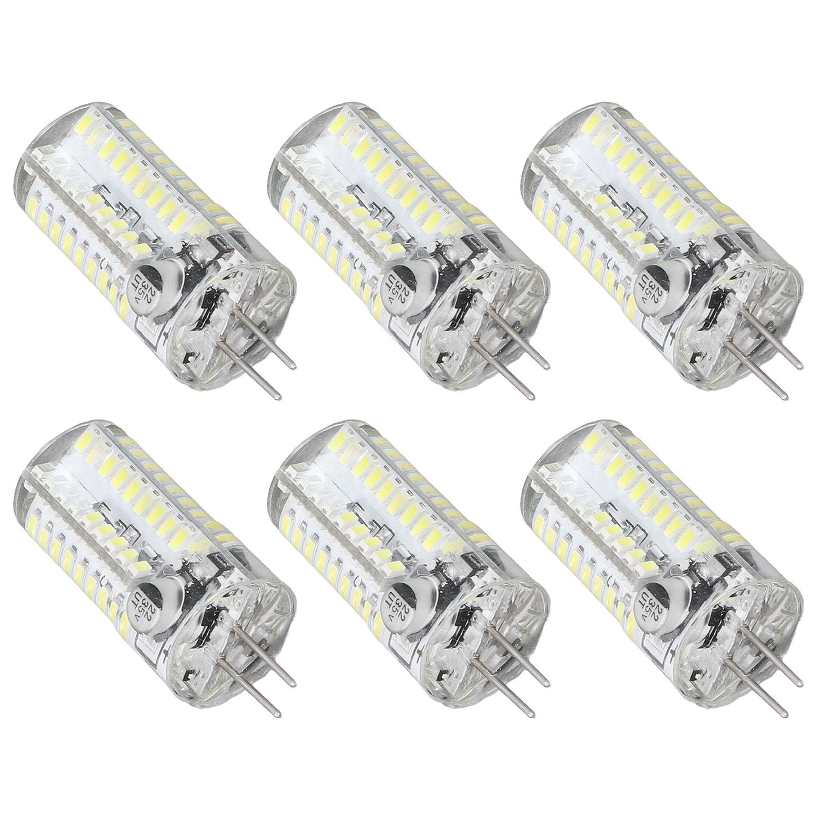 6 Pcs G4 LED Bulbs Bi Pin Base Light Bulbs 5W LED Corn Bulbs for Landscape Lighting Home Lighting Pure White V1294-YM0523-3119220065712
