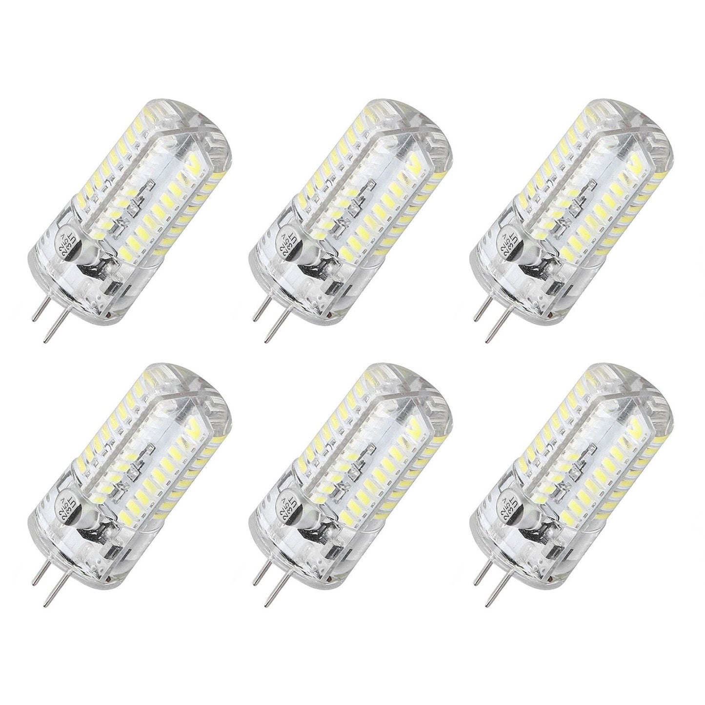 6 Pcs G4 LED Bulbs Bi Pin Base Light Bulbs 5W LED Corn Bulbs for Landscape Lighting Home Lighting Pure White V1294-YM0523-3119220065712