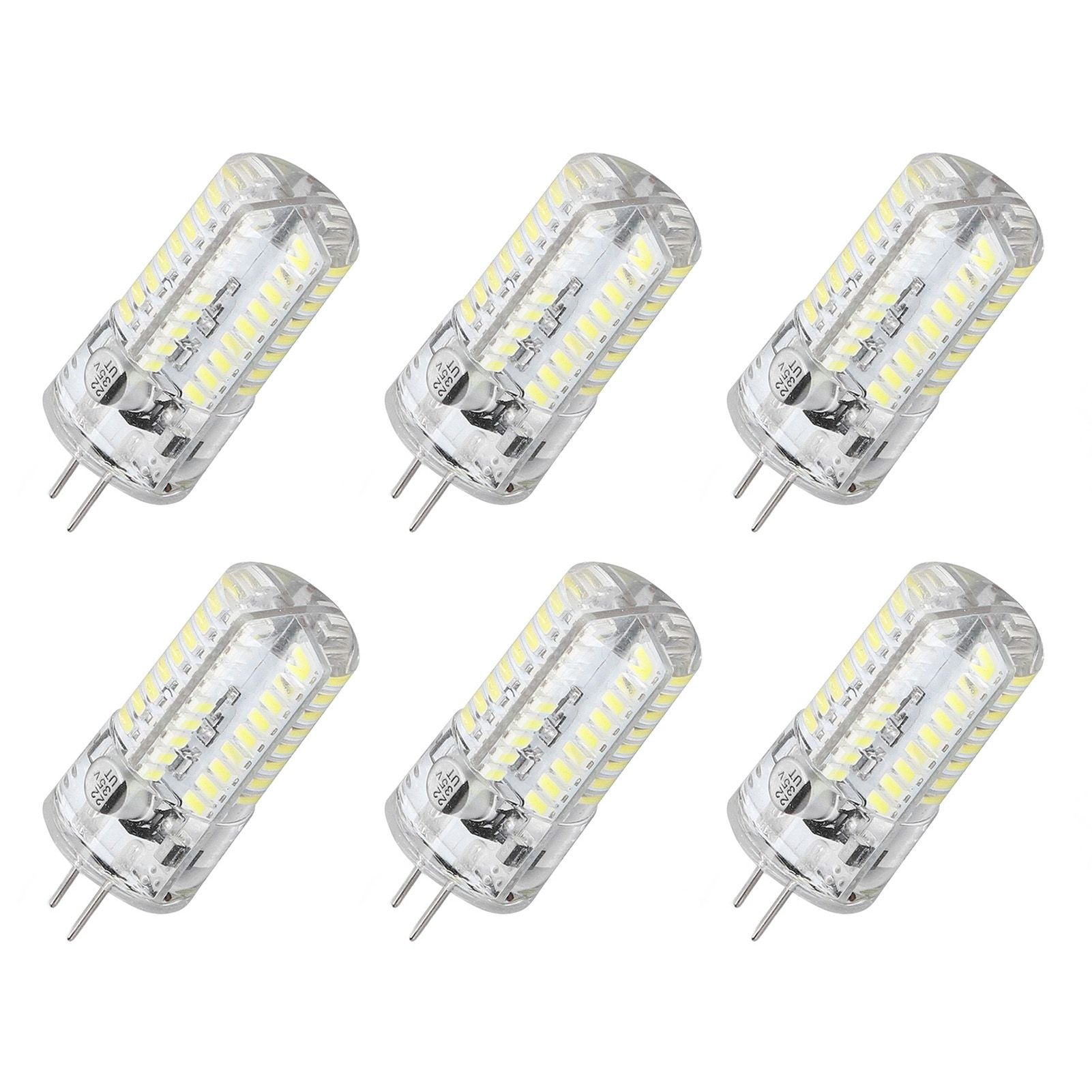 6 Pcs G4 LED Bulbs Bi Pin Base Light Bulbs 5W LED Corn Bulbs for Landscape Lighting Home Lighting Pure White V1294-YM0523-3119220065712