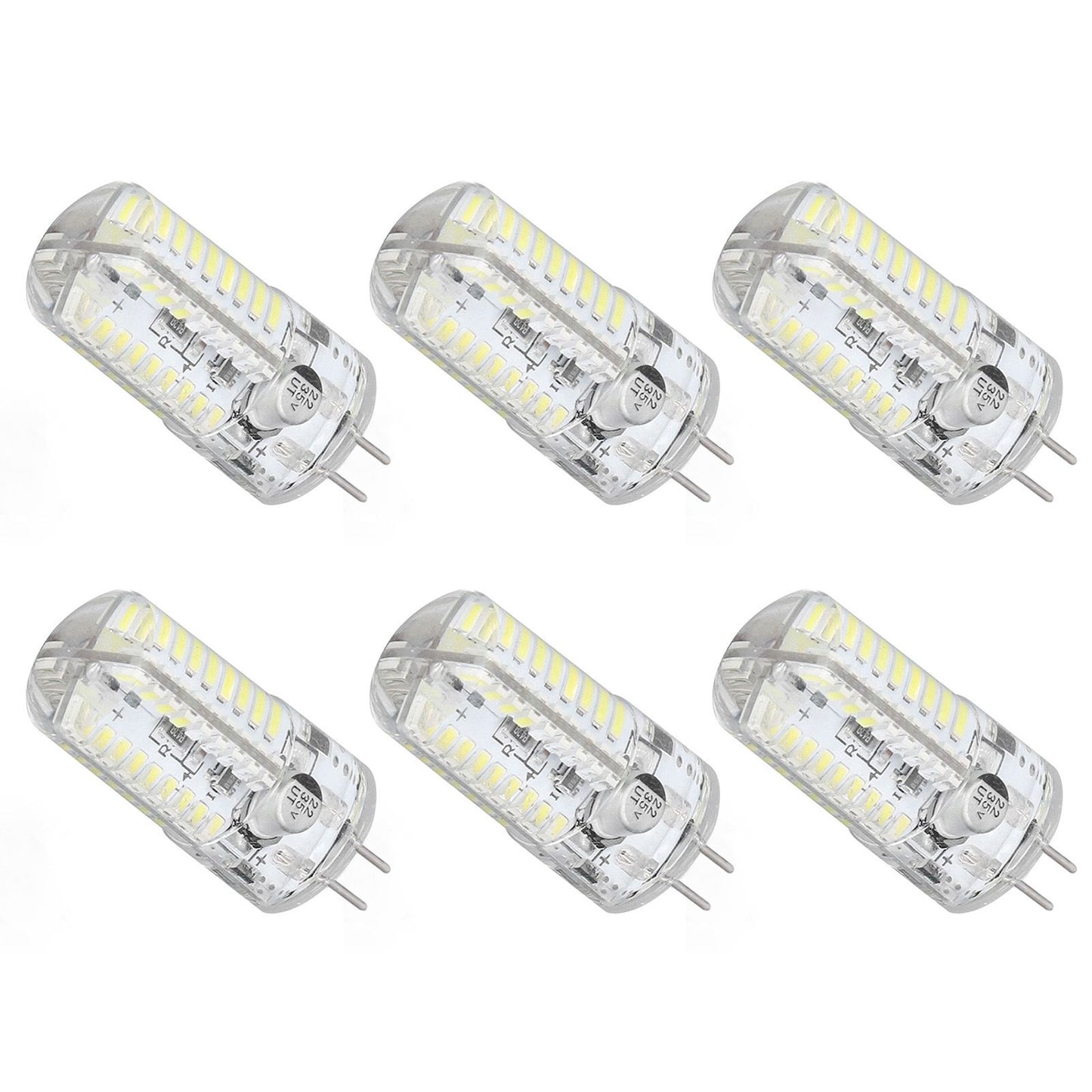 6 Pcs G4 LED Bulbs Bi Pin Base Light Bulbs 5W LED Corn Bulbs for Landscape Lighting Home Lighting Pure White V1294-YM0523-3119220065712