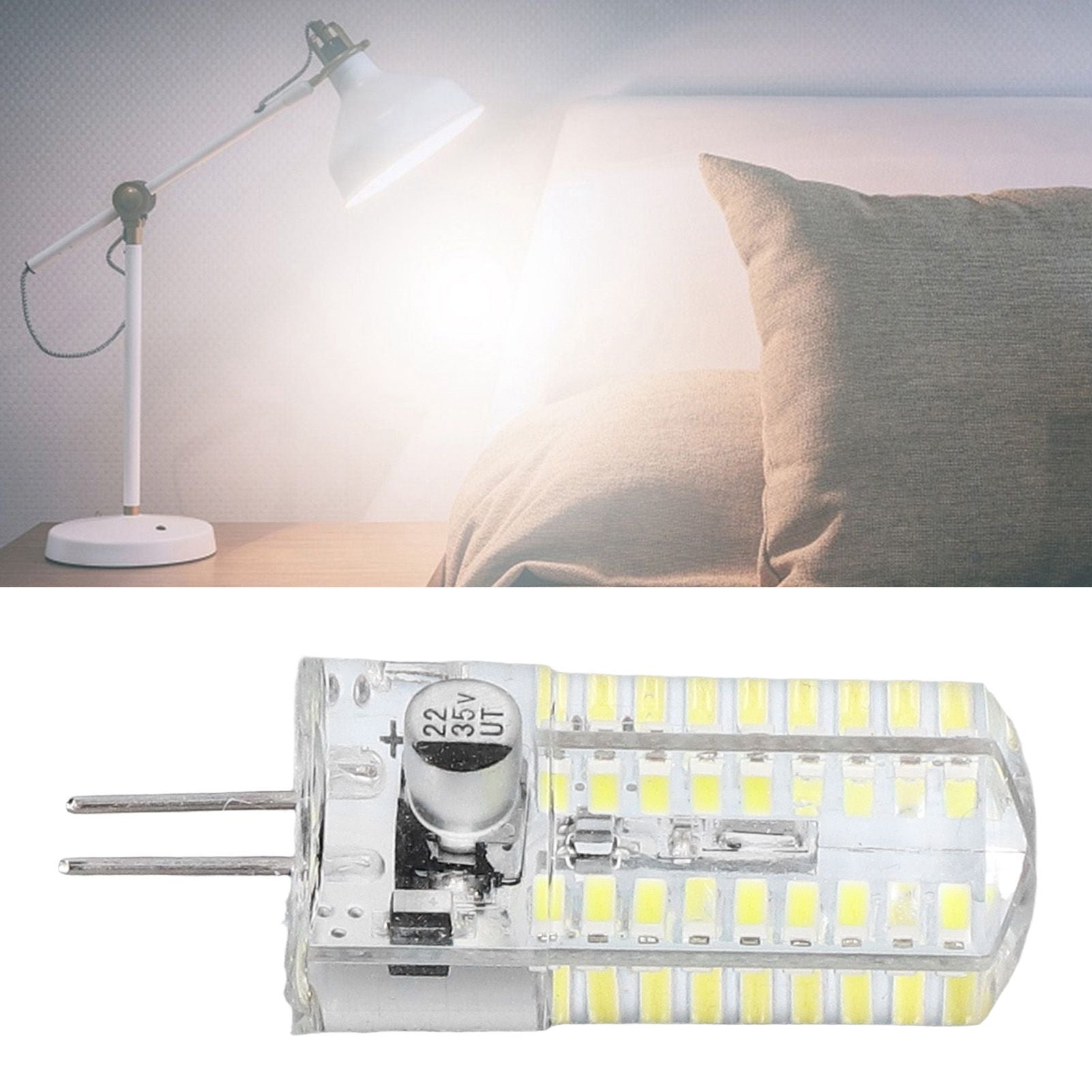 6 Pcs G4 LED Bulbs Bi Pin Base Light Bulbs 5W LED Corn Bulbs for Landscape Lighting Home Lighting Pure White V1294-YM0523-3119220065712