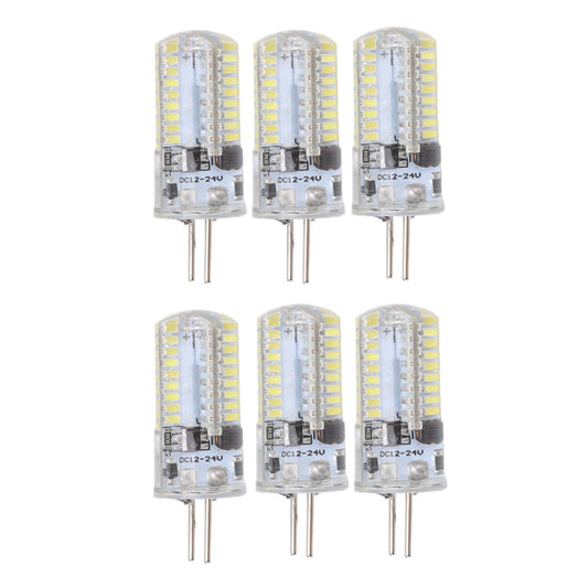6Pcs GY6.35 LED Bulbs 5W AC 12V Warm White 2700 to 3000K White 6000 to 6500K 500LM 72LED Light Bulbs for Home V1294-YM0523-3119220065812