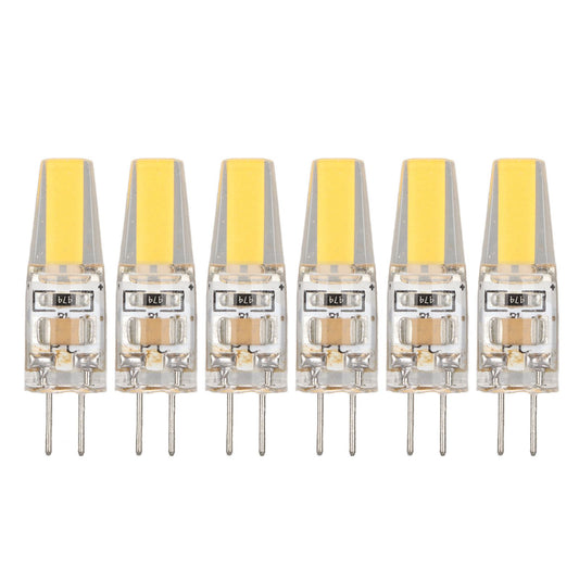 6 Pcs 6W 500LM G4 Bulb LED COB Silica Gel Energy Saving Lamp Bulb for Ceiling Lamp Wall Lamp Table Lamp 220V V1294-YM0523-3119220065911