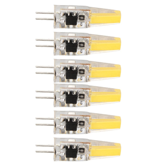 6 Pcs 6W 500LM G4 Bulb LED COB Silica Gel Energy Saving Lamp Bulb for Ceiling Lamp Wall Lamp Table Lamp 220V V1294-YM0523-3119220065911