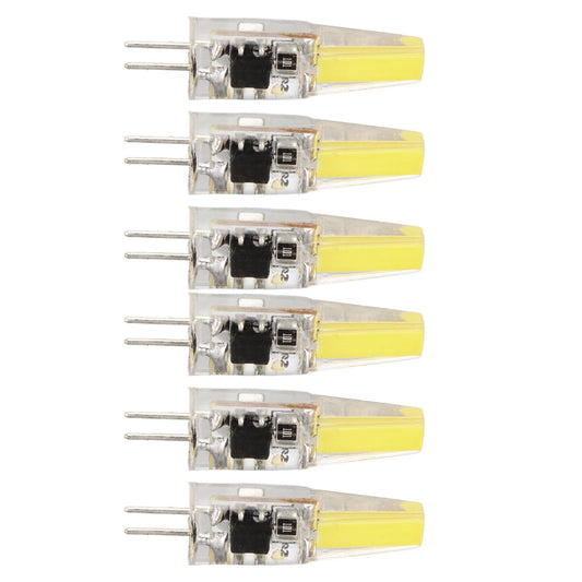 6 Pcs 6W 500LM G4 Bulb LED COB Silica Gel Energy Saving Lamp Bulb for Ceiling Lamp Wall Lamp Table Lamp 220V V1294-YM0523-3119220065912