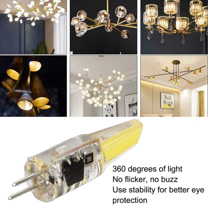 6 Pcs 6W 500LM G4 Bulb LED COB Silica Gel Energy Saving Lamp Bulb for Ceiling Lamp Wall Lamp Table Lamp 220V V1294-YM0523-3119220065912