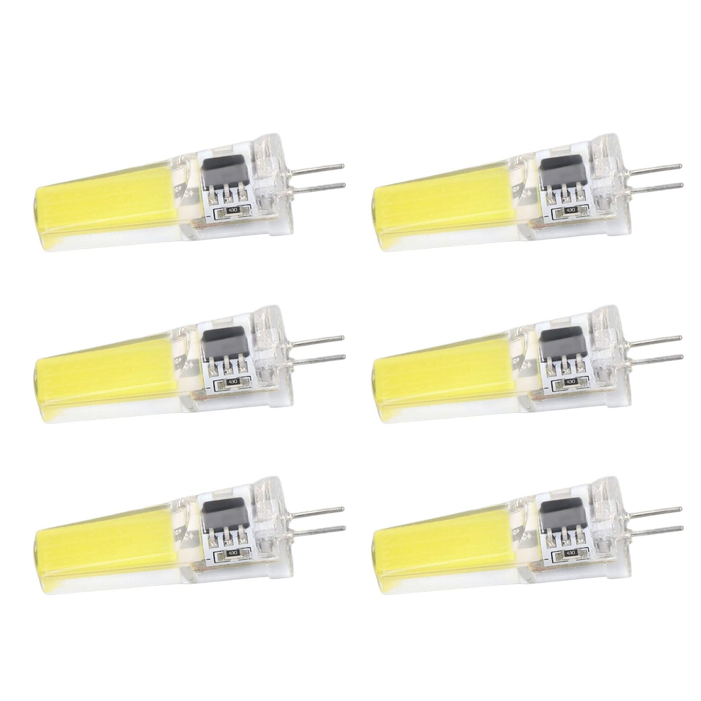 6 Pieces G4 LED Bulbs 9W Dimmable COB Lamp 500LM for Home Ceiling Landscape Chandelier Lamps 6500K White Light V1294-YM0523-3119220066011