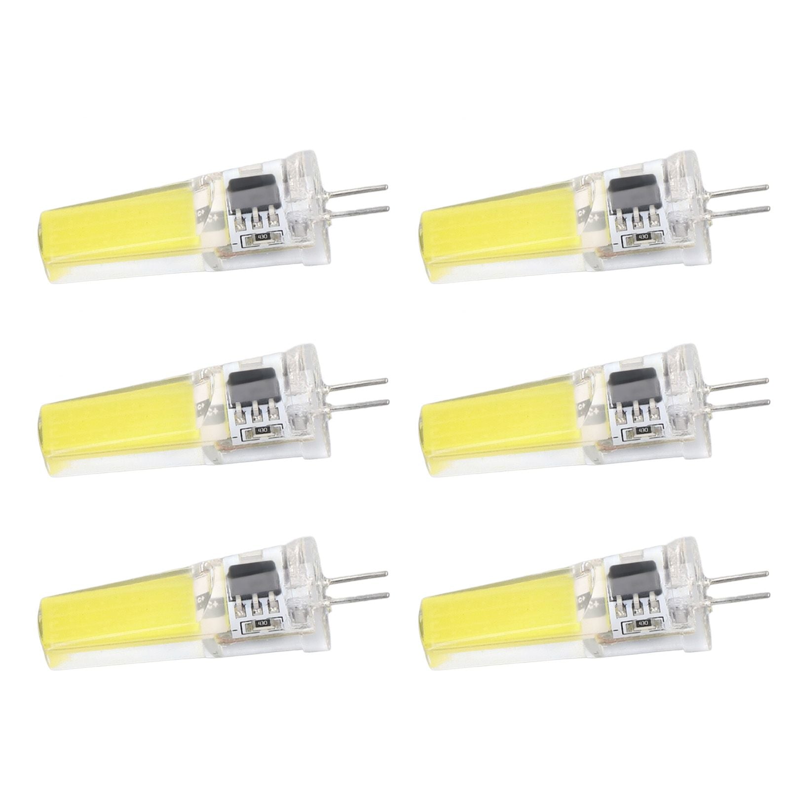 6 Pieces G4 LED Bulbs 9W Dimmable COB Lamp 500LM for Home Ceiling Landscape Chandelier Lamps 6500K White Light V1294-YM0523-3119220066011