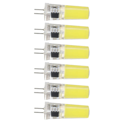 6 Pieces G4 LED Bulbs 9W Dimmable COB Lamp 500LM for Home Ceiling Landscape Chandelier Lamps 6500K White Light V1294-YM0523-3119220066011
