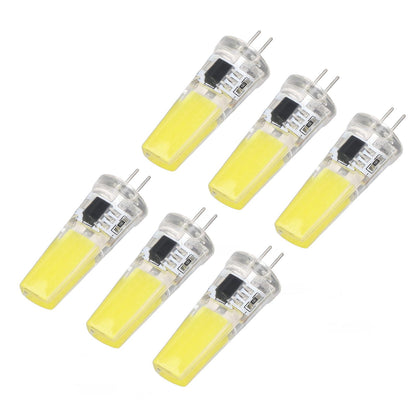 6 Pieces G4 LED Bulbs 9W Dimmable COB Lamp 500LM for Home Ceiling Landscape Chandelier Lamps 6500K White Light V1294-YM0523-3119220066011