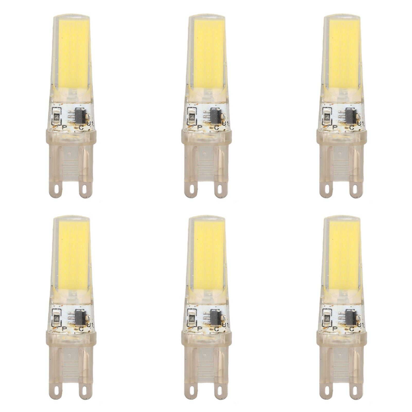 6pcs G9 LED Light Bulb COB Dimmable Professional G9 LED Bulb Replacement for Wall Lamps Table Lamps 220V V1294-YM0523-3119220066111