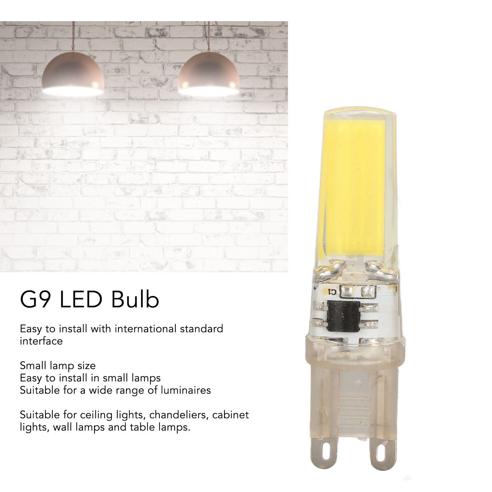 6pcs G9 LED Light Bulb COB Dimmable Professional G9 LED Bulb Replacement for Wall Lamps Table Lamps 220V V1294-YM0523-3119220066111
