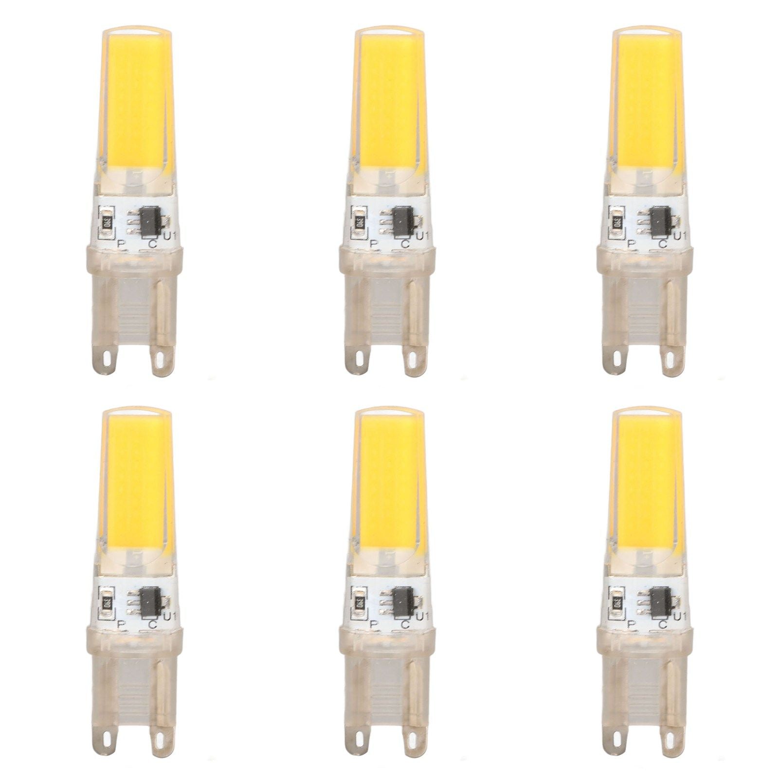 6pcs G9 LED Light Bulb COB Dimmable Professional G9 LED Bulb Replacement for Wall Lamps Table Lamps 220V Warm V1294-YM0523-3119220066112
