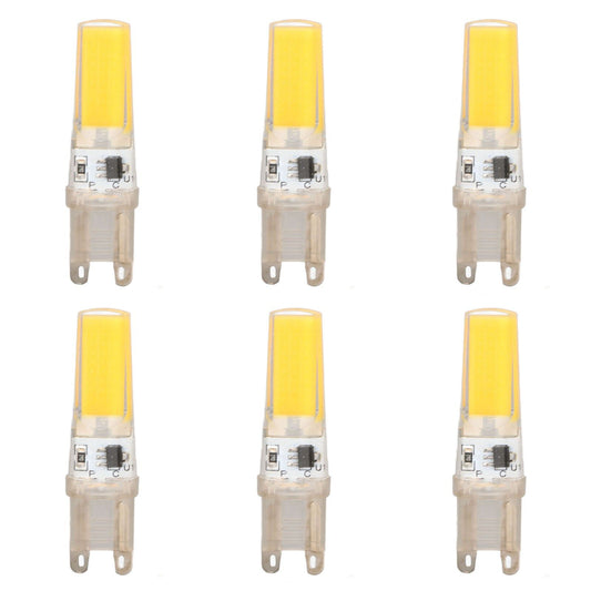 6pcs G9 LED Light Bulb COB Dimmable Professional G9 LED Bulb Replacement for Wall Lamps Table Lamps 220V Warm V1294-YM0523-3119220066112