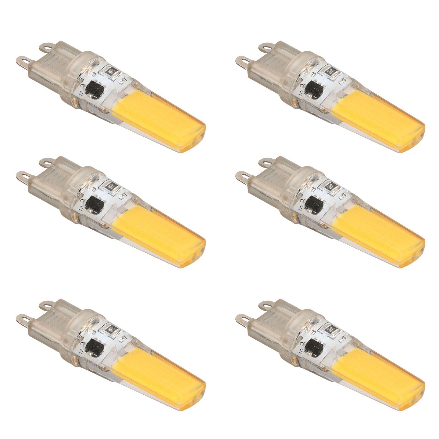 6pcs G9 LED Light Bulb COB Dimmable Professional G9 LED Bulb Replacement for Wall Lamps Table Lamps 220V Warm V1294-YM0523-3119220066112