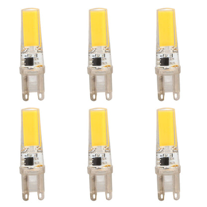 6pcs G9 LED Light Bulb COB Dimmable Professional G9 LED Bulb Replacement for Wall Lamps Table Lamps 220V Warm V1294-YM0523-3119220066112