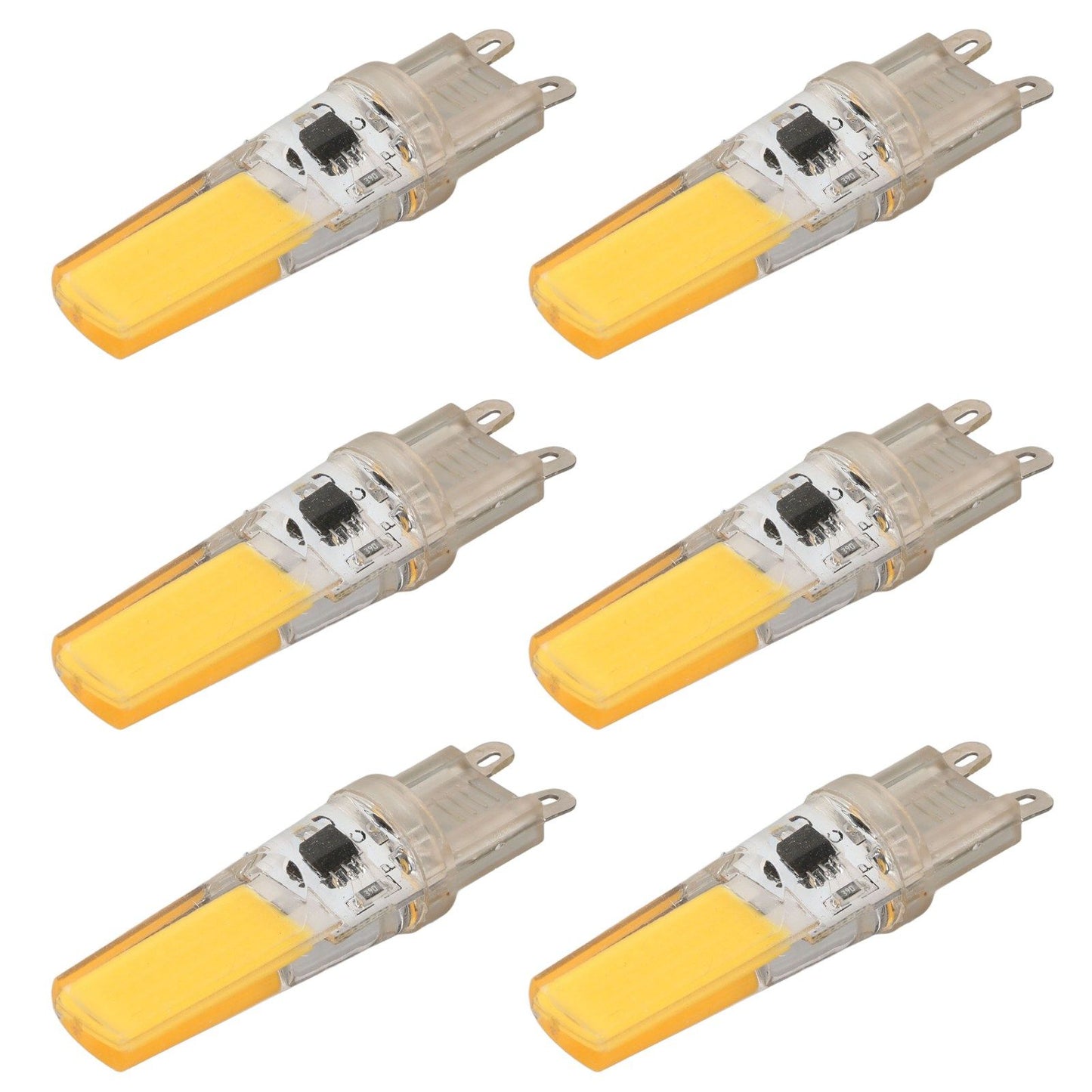 6pcs G9 LED Light Bulb COB Dimmable Professional G9 LED Bulb Replacement for Wall Lamps Table Lamps 220V Warm V1294-YM0523-3119220066112